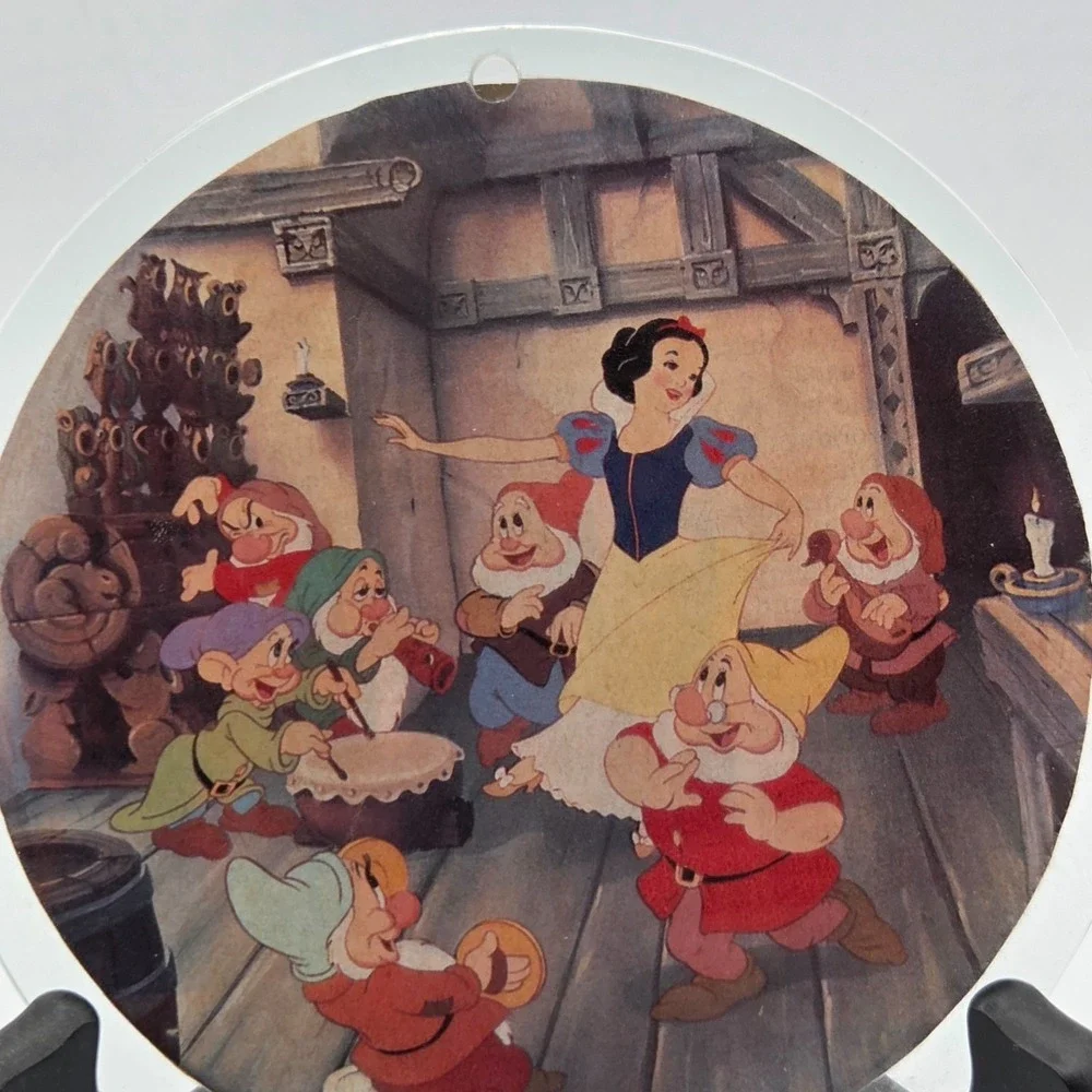 Disney The Dance of Snow White & The Seven Dwarfs Glass Christmas Ornament